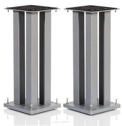 Norstone STYLUM SQUARE SPEAKER STANDS | SILVER | Raty | Salon Warszawa | Dostawa 0zł | Montaż |