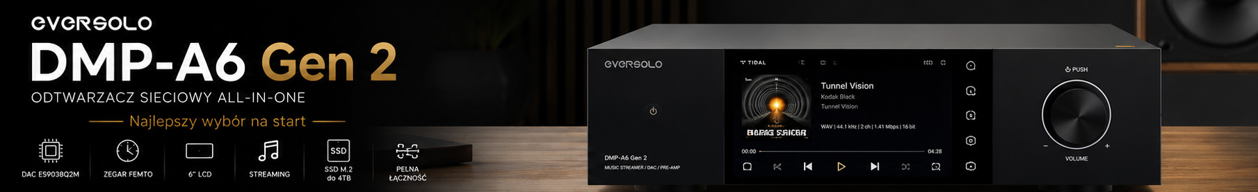 Podstawowy odtwarzacz sieciowy eversolo Eversolo DMP-A6 Gen2