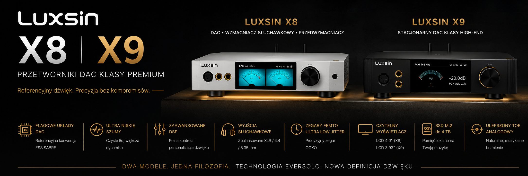 miniaturka Luxsin Luxsin X8 i X9 front