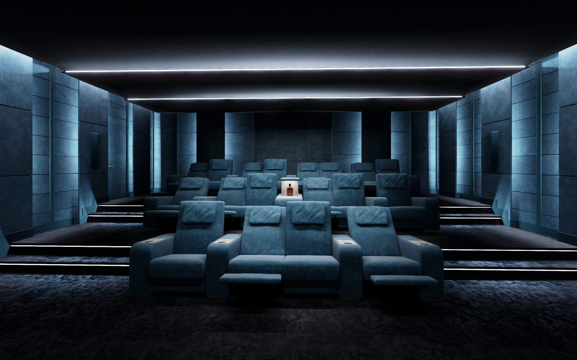 System kina domowego w domowej sali kinowej